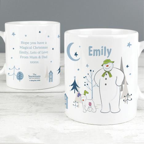 Personalised The Snowman & The Snowdog Mug Extra Image 2